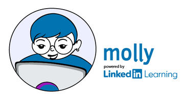 Molly logo - refers to Linkedin Learning 