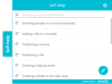 WhatFix image showing 'self help' menu