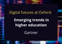 Illustration only - Emerging trends in higher education talk by Gartner