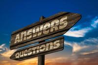 Questions and answers signpost