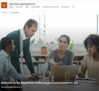Screenshot from the Oxford SharePoint Online demonstration site - illustration only