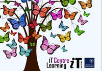 IT Courses brochure cover - Issue 1 2021 - lots of pretty, colourful butterflies