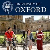 Students with bicycles at Oxford